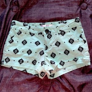Pattern Teal Shorts